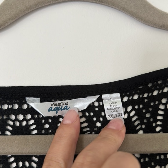 LA VIE EN ROSE COVER UP DRESS IN BLACK - Picture 4 of 5